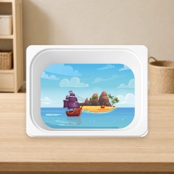 PIRÁTSKÝ OSTROV - podložka do TROFAST BOX