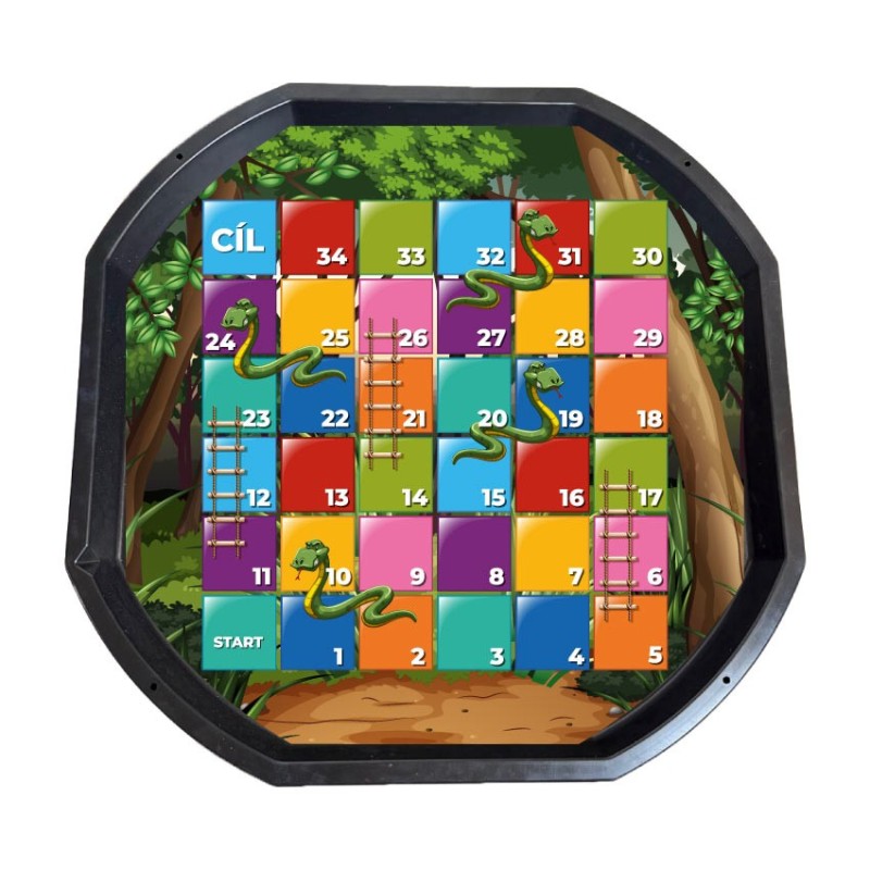 Hra "Hadi a žebříky" - podložka TUFF TRAY (MINI/MAXI)