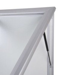 Vitrína PLUS SCT 8x DIN A4, stříbrná, uzamykatelná, venkovní