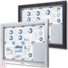 Vitrína PLUS SCT 8x DIN A4, stříbrná, uzamykatelná, venkovní
