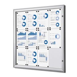 Vitrína PLUS SCS 12xDIN A4, certifikace B1, interiérová