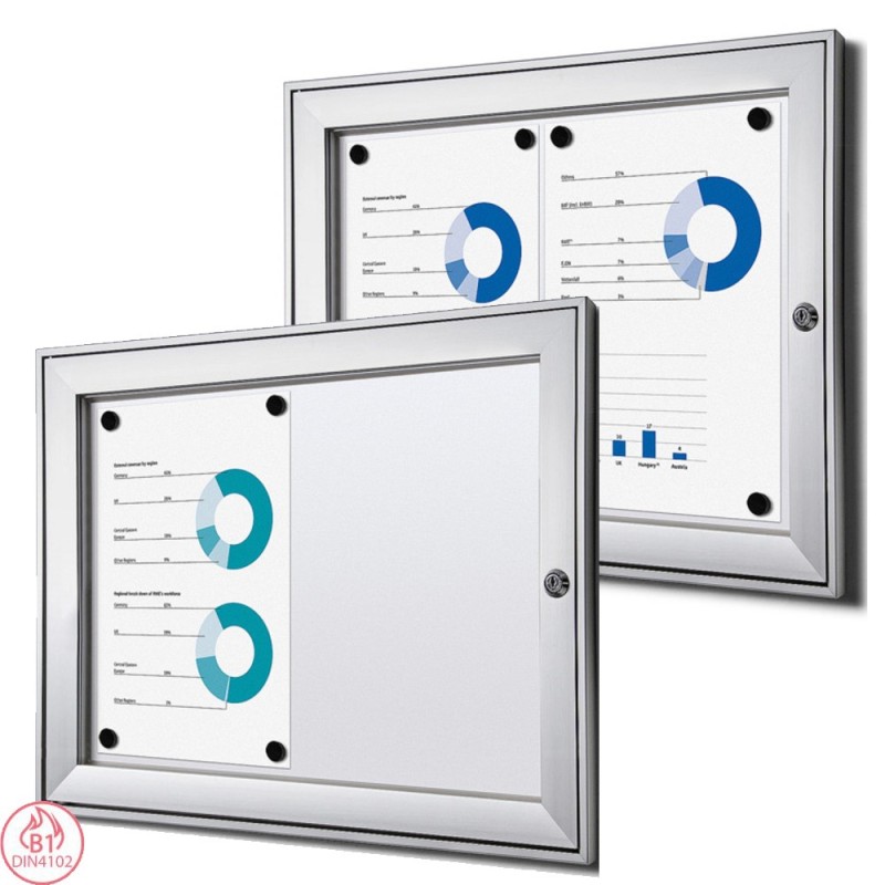 Vitrína PLUS SCS 2xDIN A4, certifikace B1, interiérová