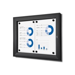 Vitrína PLUS SCS 2xDIN A4, černá, interiérová