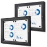 Vitrína PLUS SCS 2xDIN A4, černá, interiérová