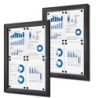 Vitrína PLUS SCS 4xDIN A4, černá, interiérová