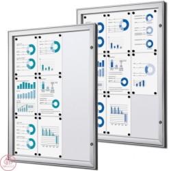 Vitrína PLUS SCS 9xDIN A4, certifikace B1, interiérová