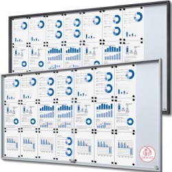Vitrína SCSLG 24xDIN A4, antracitová, interiérová