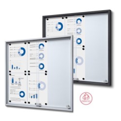 Vitrína SCSLG 6xDIN A4, antracitová, interiérová