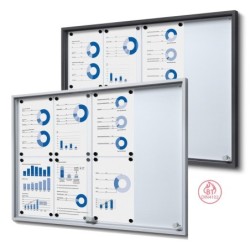 Vitrína SCSLG 8xDIN A4, antracitová, interiérová