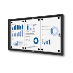 Vitrína ECO SCXS 3xDIN A4, černá, interiérová