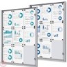 Vitrína ECO SCXS 9xDIN A4, stříbrná, certifikace B1, interiérová