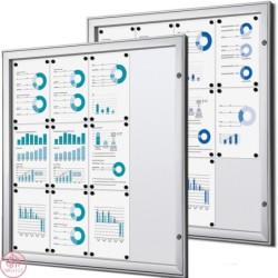 Vitrína PLUS SCS 12xDIN A4, certifikace B1, interiérová