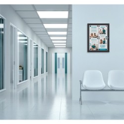 Vitrína PLUS SCS 4xDIN A4, černá, interiérová