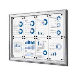 Vitrína PLUS SCS 8xDIN A4, certifikace B1, interiérová