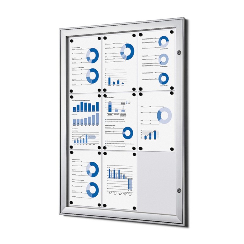 Vitrína PLUS SCS 9xDIN A4, certifikace B1, interiérová