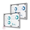 Vitrína ECO SCXS 2xDIN A4, stříbrná, certifikace B1, interiérová