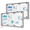 Vitrína ECO SCXS 3xDIN A4, stříbrná, certifikace B1, interiérová