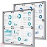 Vitrína ECO SCXS 6xDIN A4, stříbrná, certifikace B1, interiérová