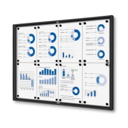 Vitrína ECO SCXS 8xDIN A4, černá, interiérová