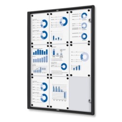 Vitrína ECO SCXS 9xDIN A4, černá, interiérová