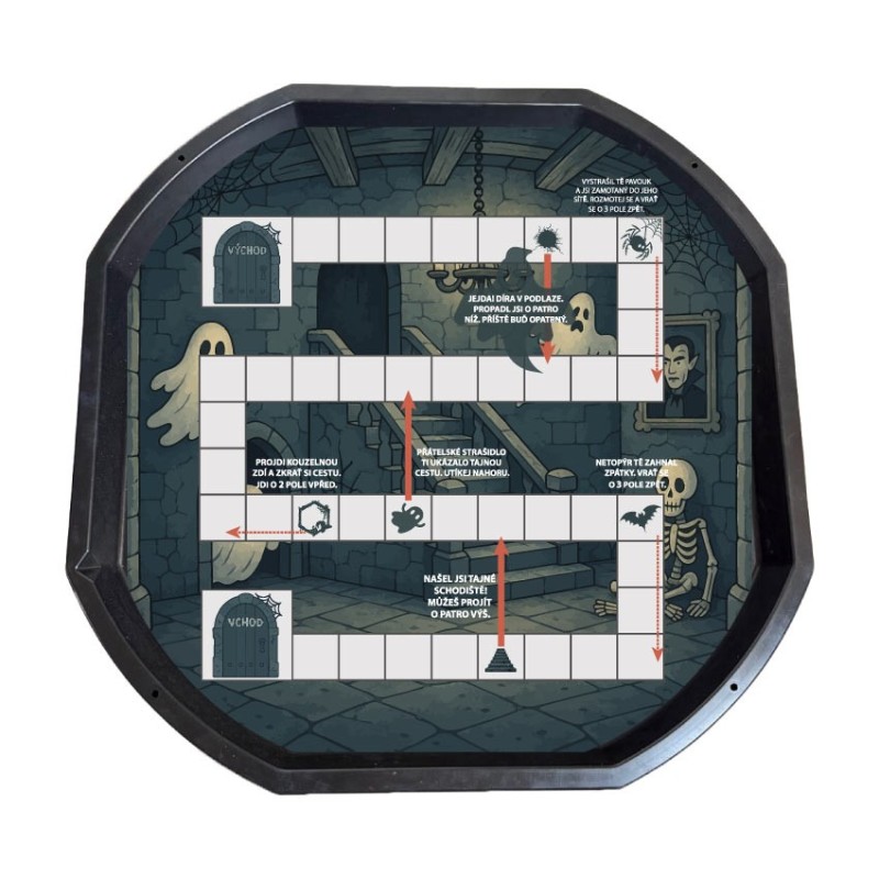 Hra Cesta za strašidly - podložka TUFF TRAY (MINI/MAXI)